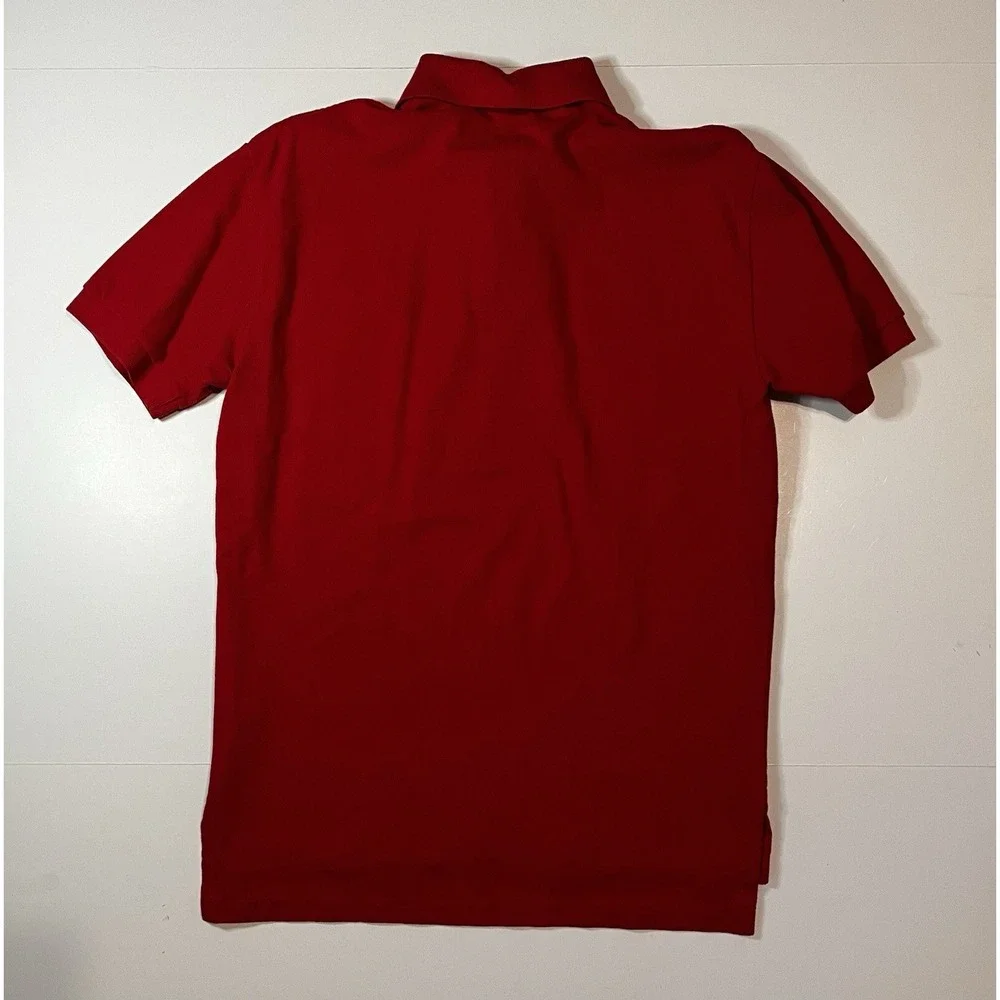 Vintage Polo Ralph Lauren 90s Crest Golf Shirt Size Small Red